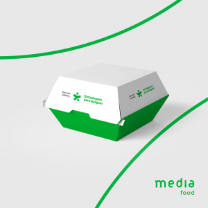 Embalagem Hambúrger (Personalizada) Papel Supremo 300g ou Kraft Personalizado 4x0 ou 4x4 cores (Frente e verso Colorido) Sem Verniz Corte Especial Anti-Gordura (Opcional)